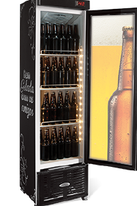 Cervejeira Refrigerada Slim Porta de Vidro 250 Litros- Conservex