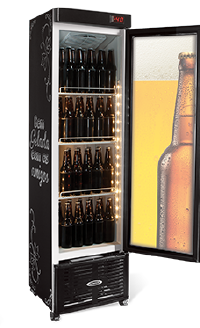 Cervejeira Refrigerada Slim Porta de Vidro 250 Litros- Conservex