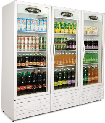 Expositor Refrigerado Vertical 3 Portas 1300l - Conservex
